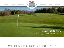 Tablet Screenshot of lucernegolf.com